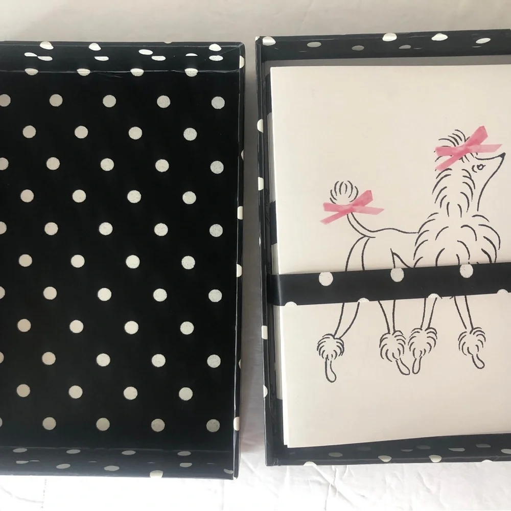 Paris Poodle Greeting Cards Michael Miller 14 Blank Cards Envelopes Set VTG.